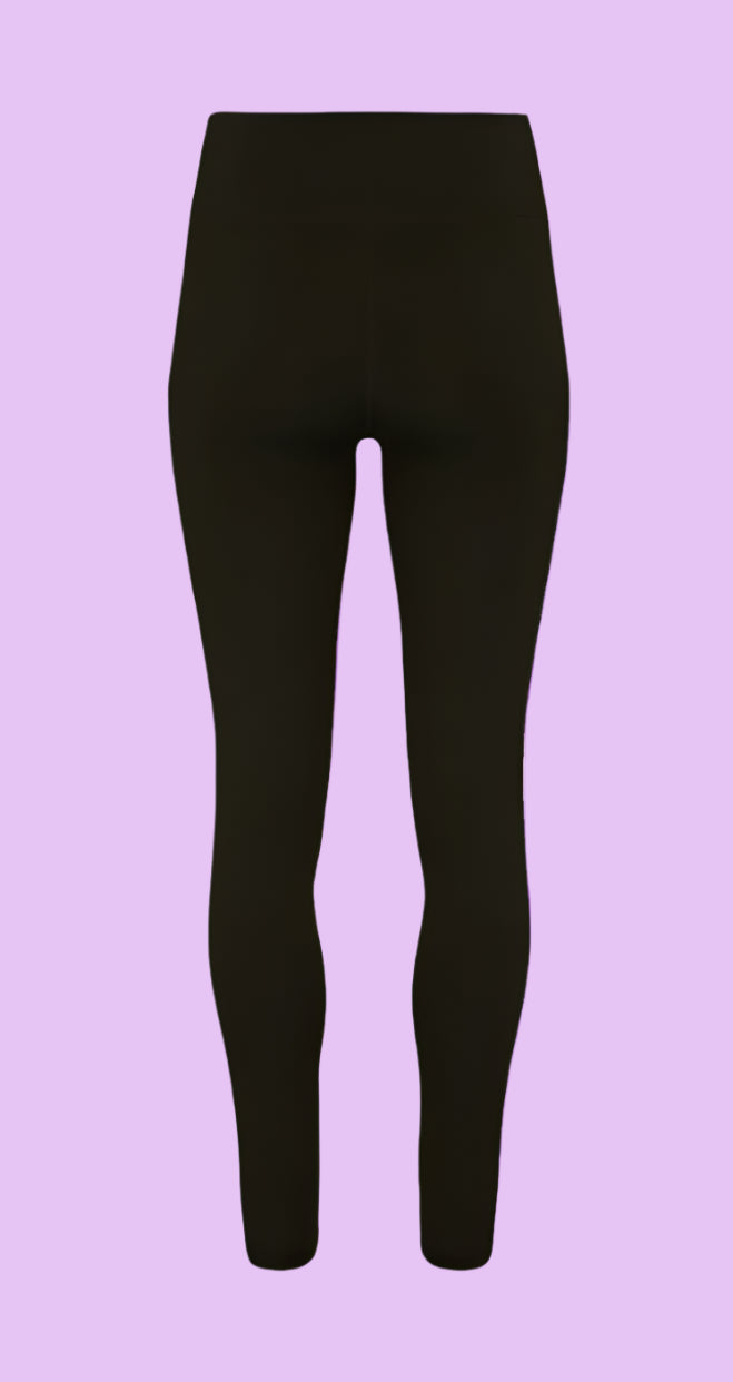 Gym Leggings with Logo and Leg Print