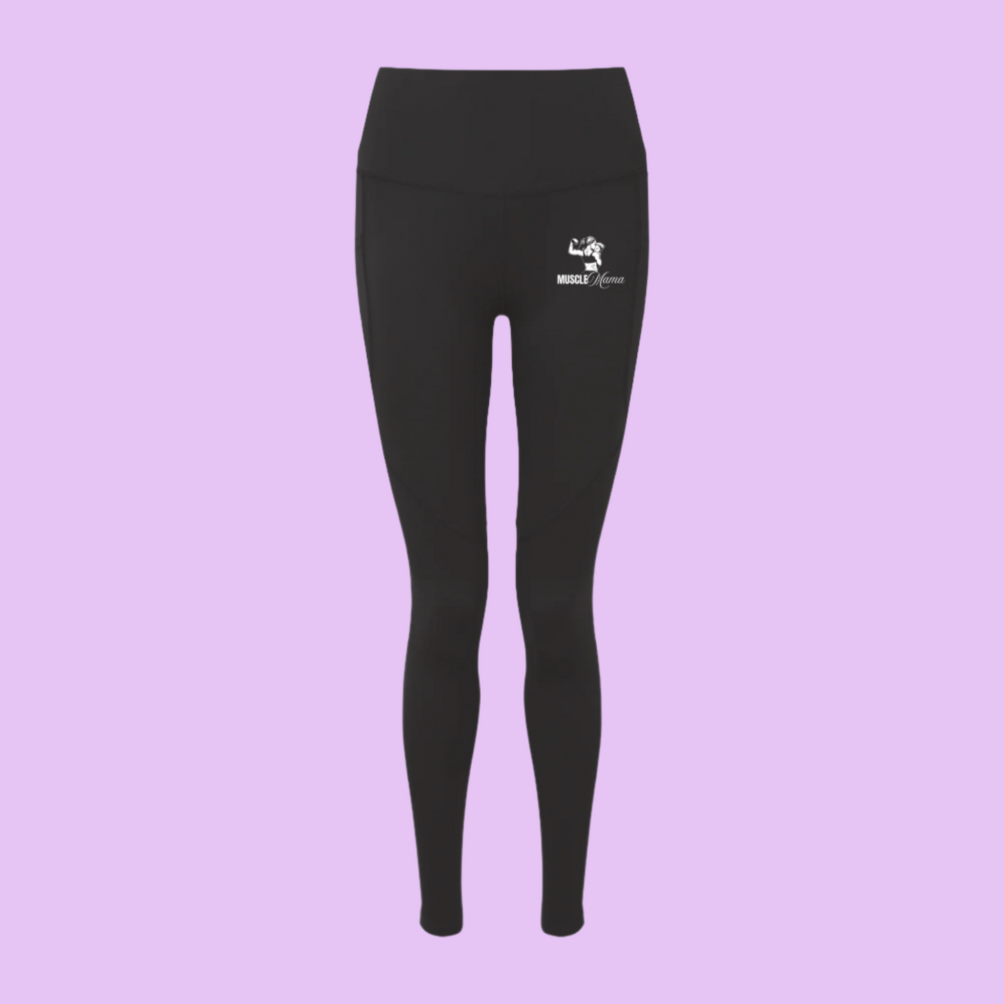 Gym Leggings with Logo and Leg Print