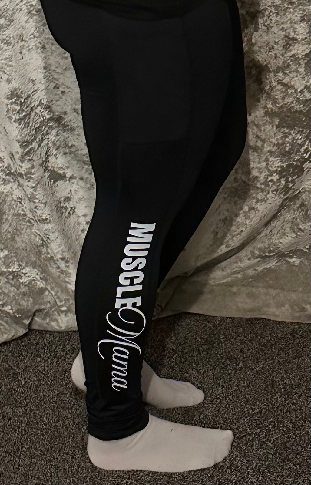 Leggings with Logo and Leg Print